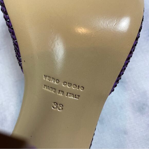 GIA/RHW Rosie 14 Crystal Embellished Slide Heeled Sandals - Picture 9 of 10